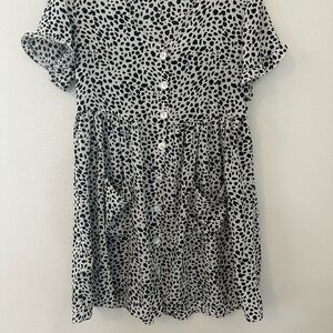 Stylish Black and White Kids Dress